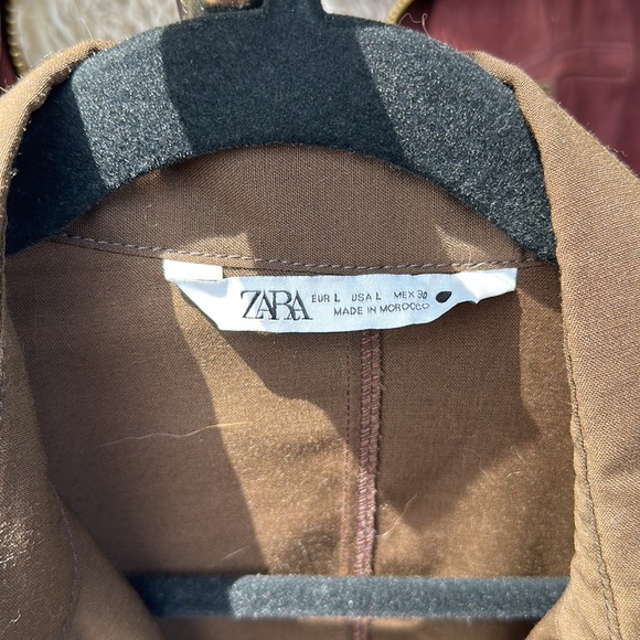BROWN ZARA BUTTON DOWN - Picture 2 of 4